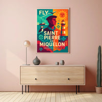 Fly to Saint Pierre and Miquelon Poster