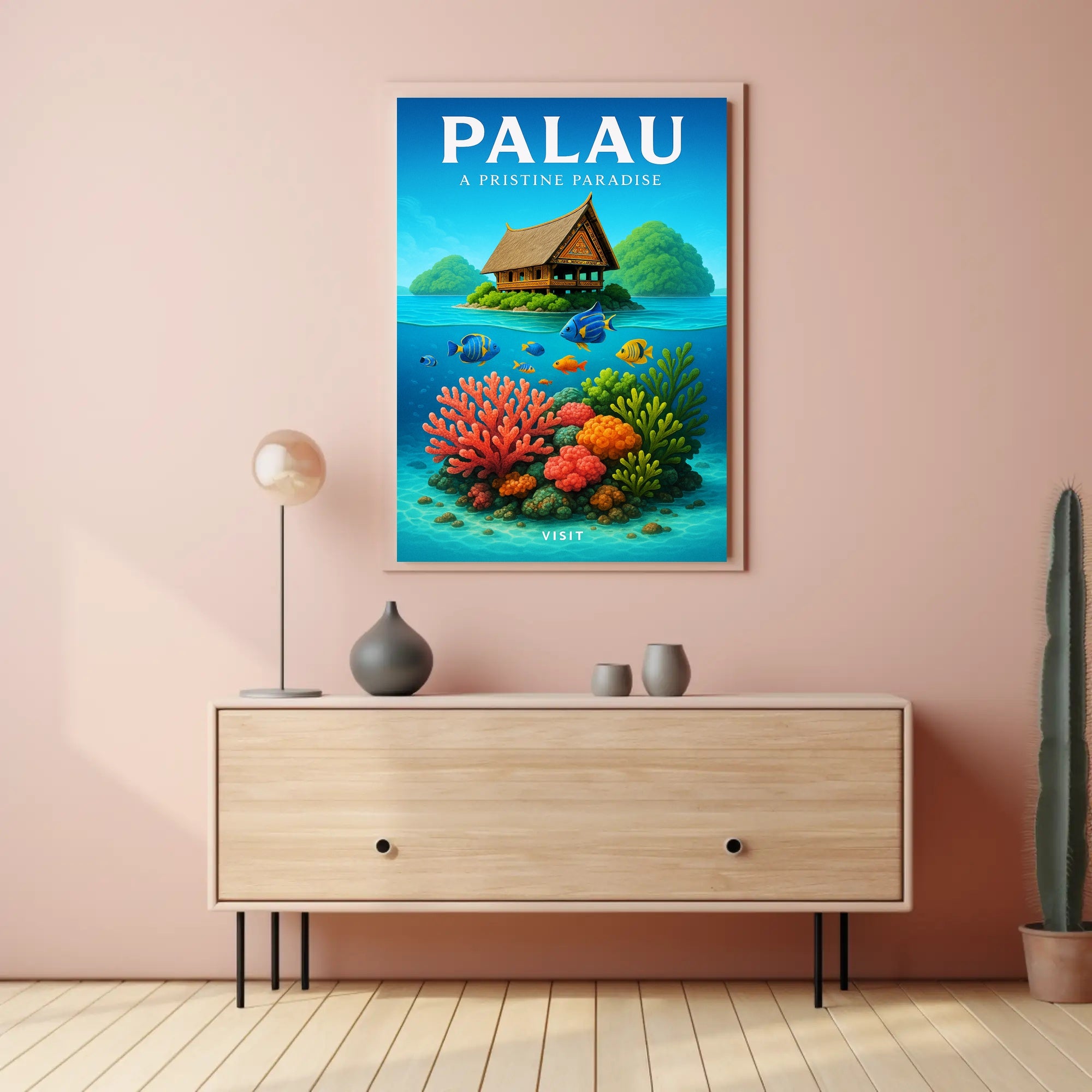 Palau A Pristine Paradise Poster PosterGoat
