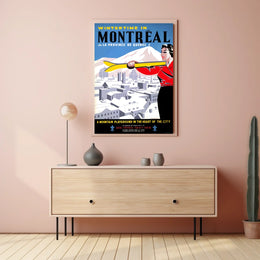Wintertime in Montreal Poster