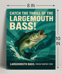 Catch the Thrill of the Largemouth Bass Poster PosterGoat