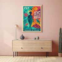Fly to Seychelles Adventure – Vibrant Travel Poster PosterGoat