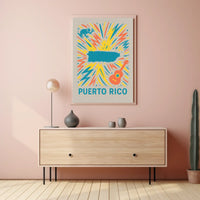 Vibrant Puerto Rico Poster For Home Decor Lovers Travel Art