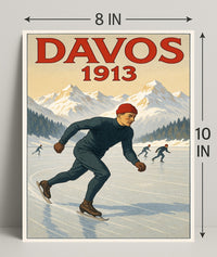 Davos 1913 Winter Sports Poster PosterGoat