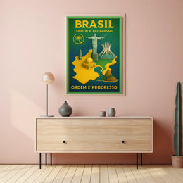 Brazil Ordem E Progresso Poster