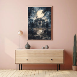 Haunted Mansion Under The Moon Poster
