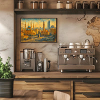 Beirut Cityscape Mediterranean City Photography Realism Inspiring Wanderlust Decor Poster