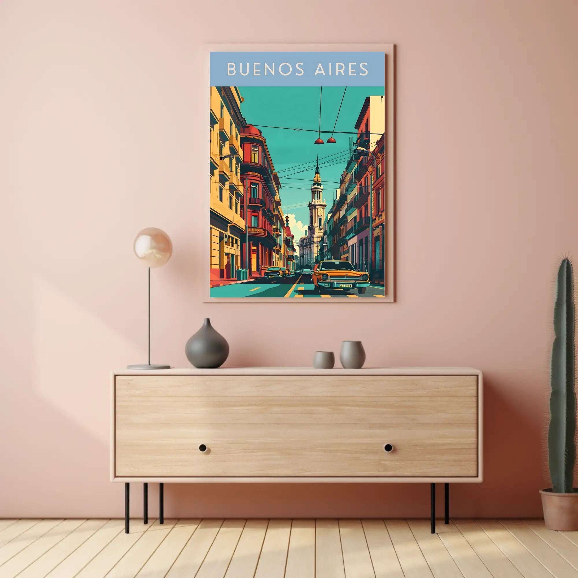 Buenos Aires Street Scene Poster