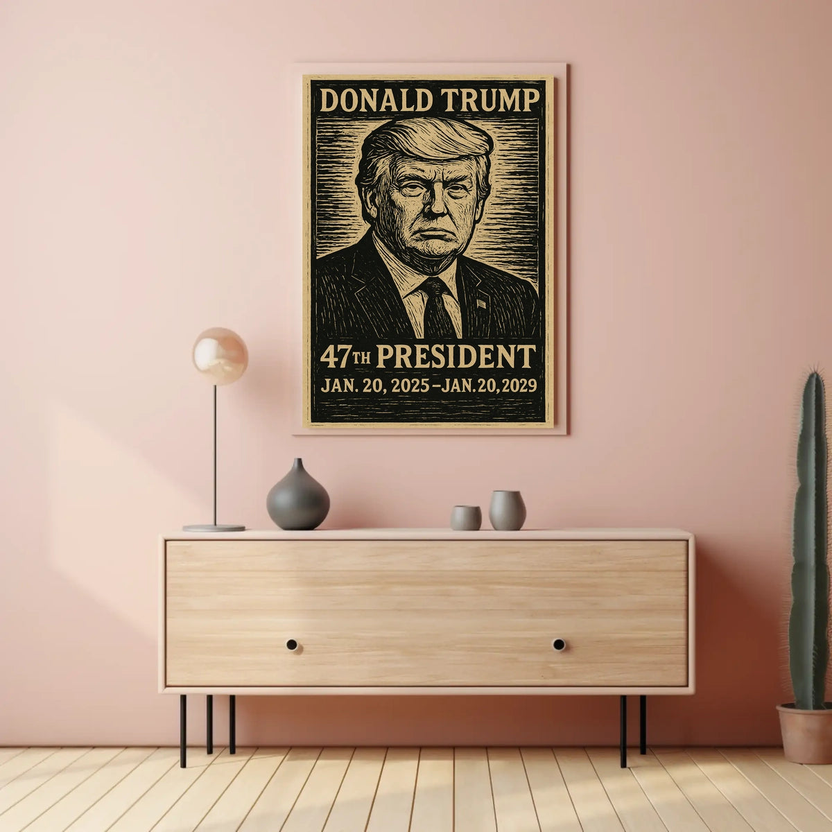Donald Trump Patriot Visionary Expressionism Poster
