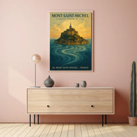 Mont-Saint-Michel A Timeless Tapestry Poster