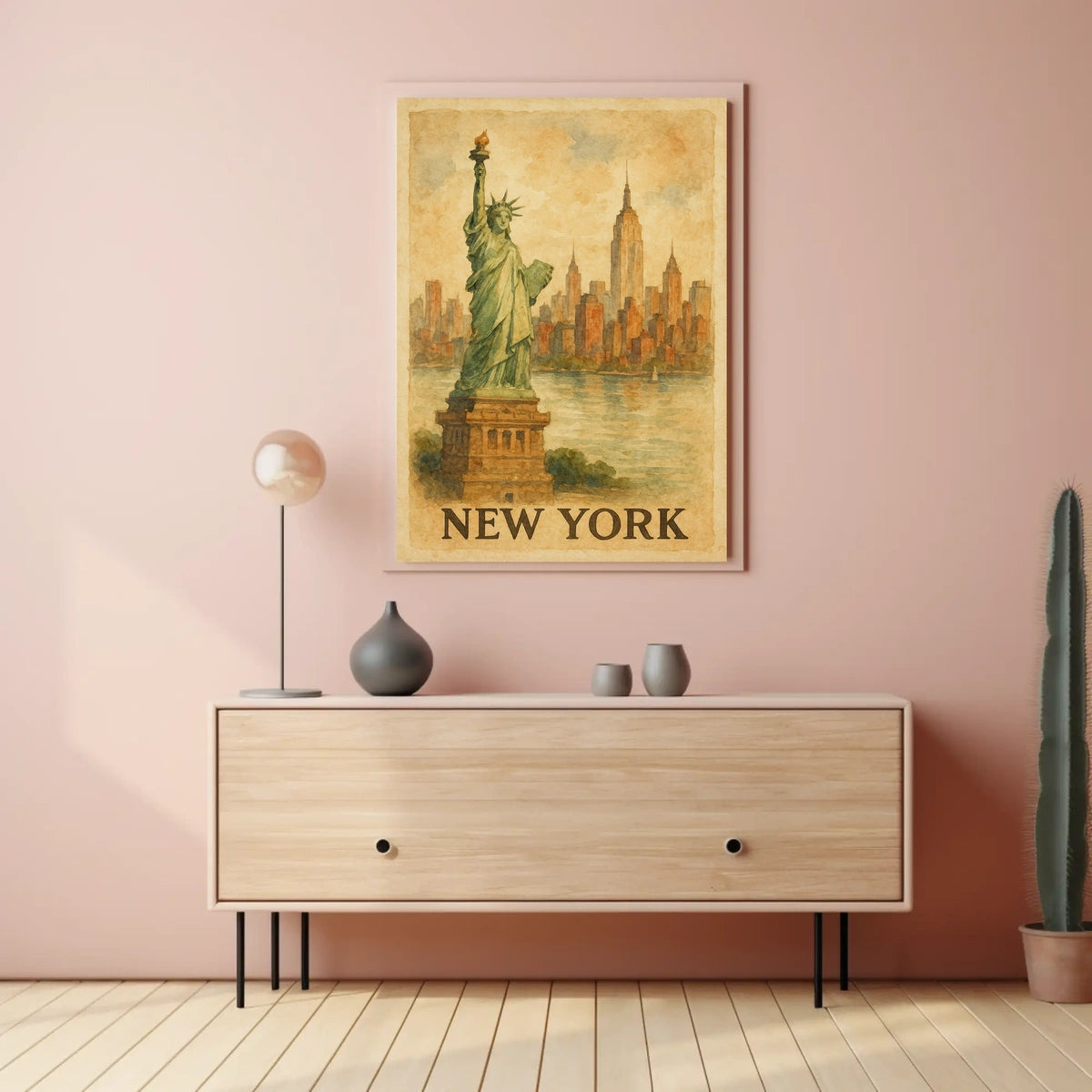 New York Cityscape Poster