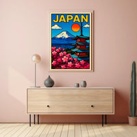 Japan A Vibrant Landscape Poster