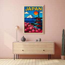 Japan A Vibrant Landscape Poster