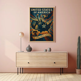 United States of America E Pluribus Unum Poster PosterGoat