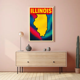 Vibrant Illinois Poster