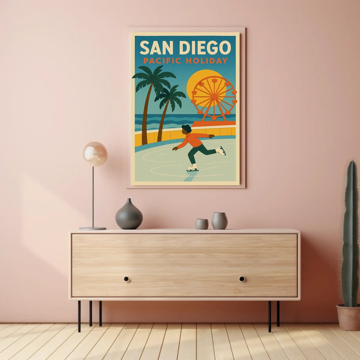 San Diego Pacific Holiday Poster