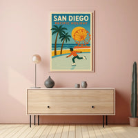 San Diego Pacific Holiday Poster