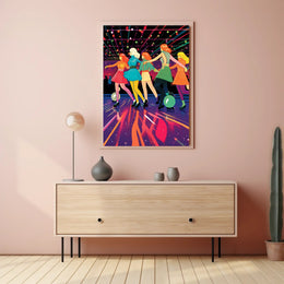 Retro Roller Disco Poster