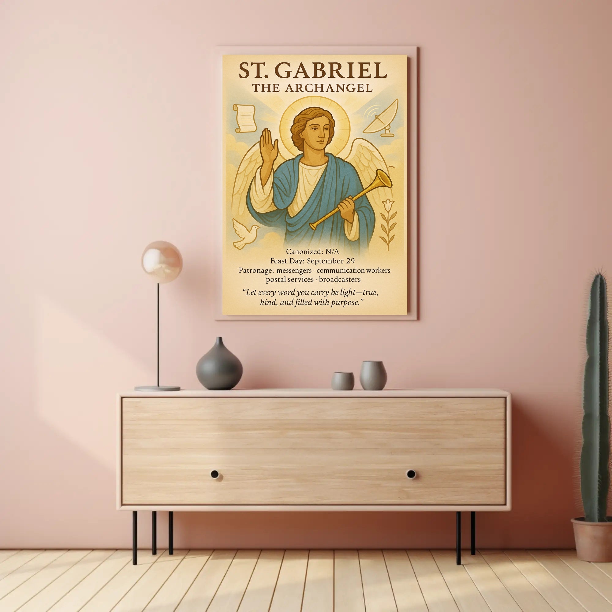 St. Gabriel the Archangel Poster PosterGoat
