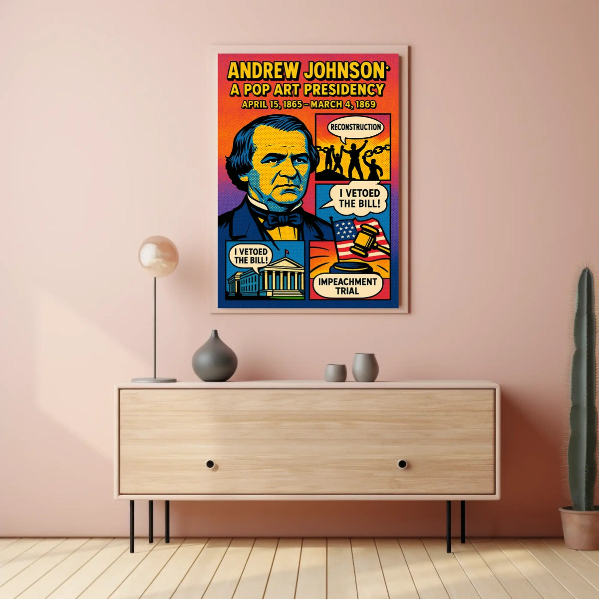 Andrew Johnson 17th President Poster