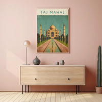 Taj Mahal Agra India's Heritage Masterpiece Cultural Poster