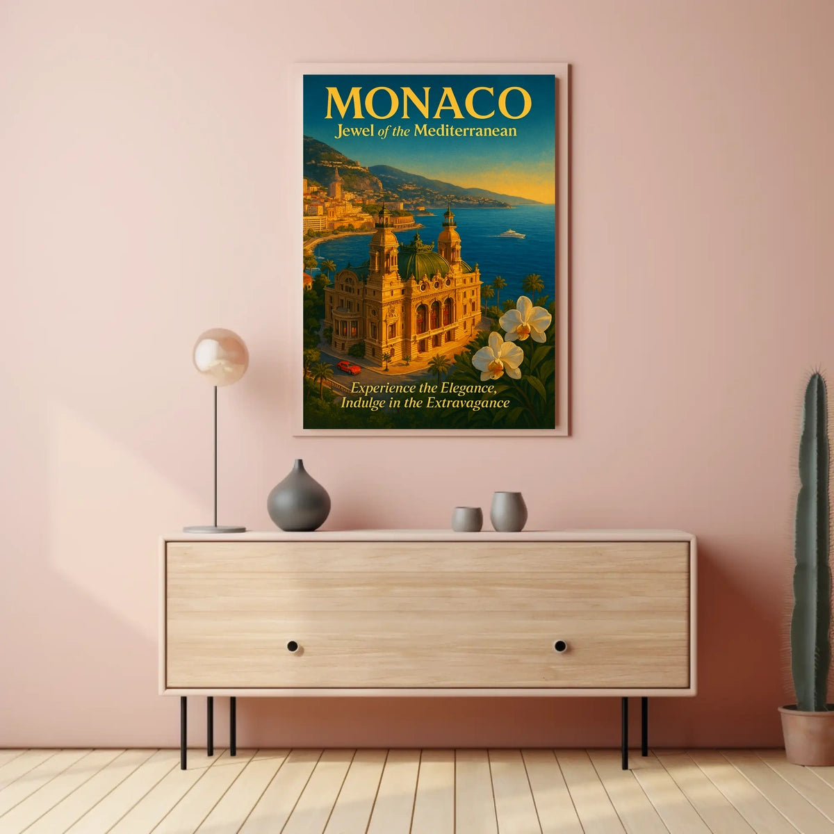 Monaco Jewel of the Mediterranean Poster