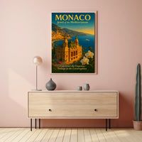 Monaco Jewel of the Mediterranean Poster