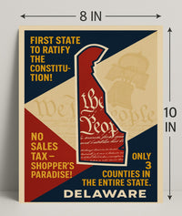 Delaware Constitution Ratification Poster PosterGoat
