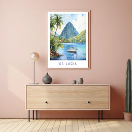Scenic Beauty Of St. Lucia Poster