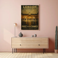 Frost On The Thames Poster