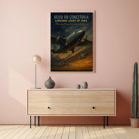 Budd RB Conestoga Vintage WWII Aviation Poster