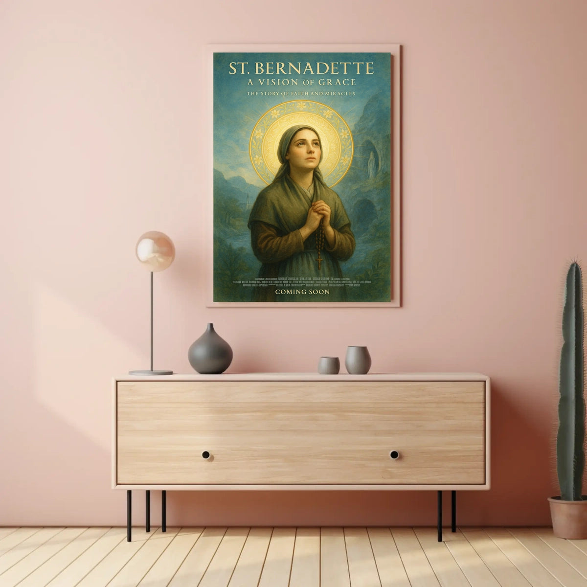 St. Bernadette A Vision of Grace Poster