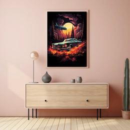 Retro Futurism In Motion Retro Poster