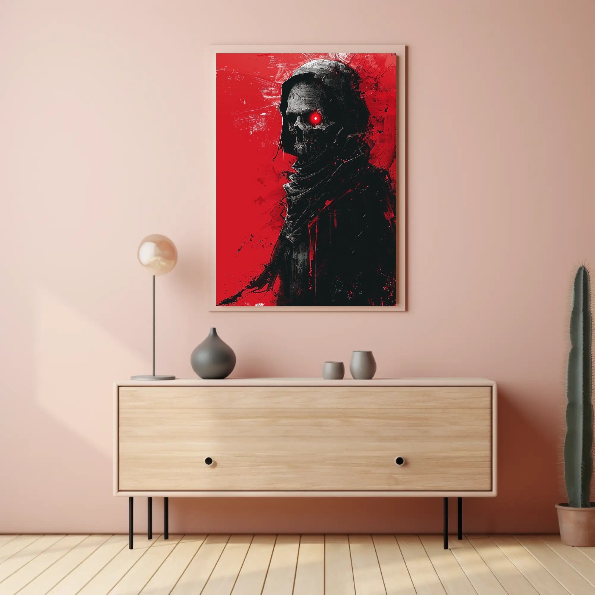 Dark Reaper Modern Gothic Art Poster Print PosterGoat