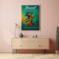 Brazilian Carnival Dance Captures Cultural Heritage Poster