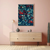 Vibrant Foliage and Berries Wall Art