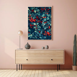 Vibrant Foliage and Berries Wall Art