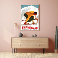 Winter In Switzerland Poster