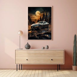 Cosmic Journey with Luxury Poster PosterGoat