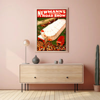 Newmann's Famous Road Show Vintage Cultural Poster