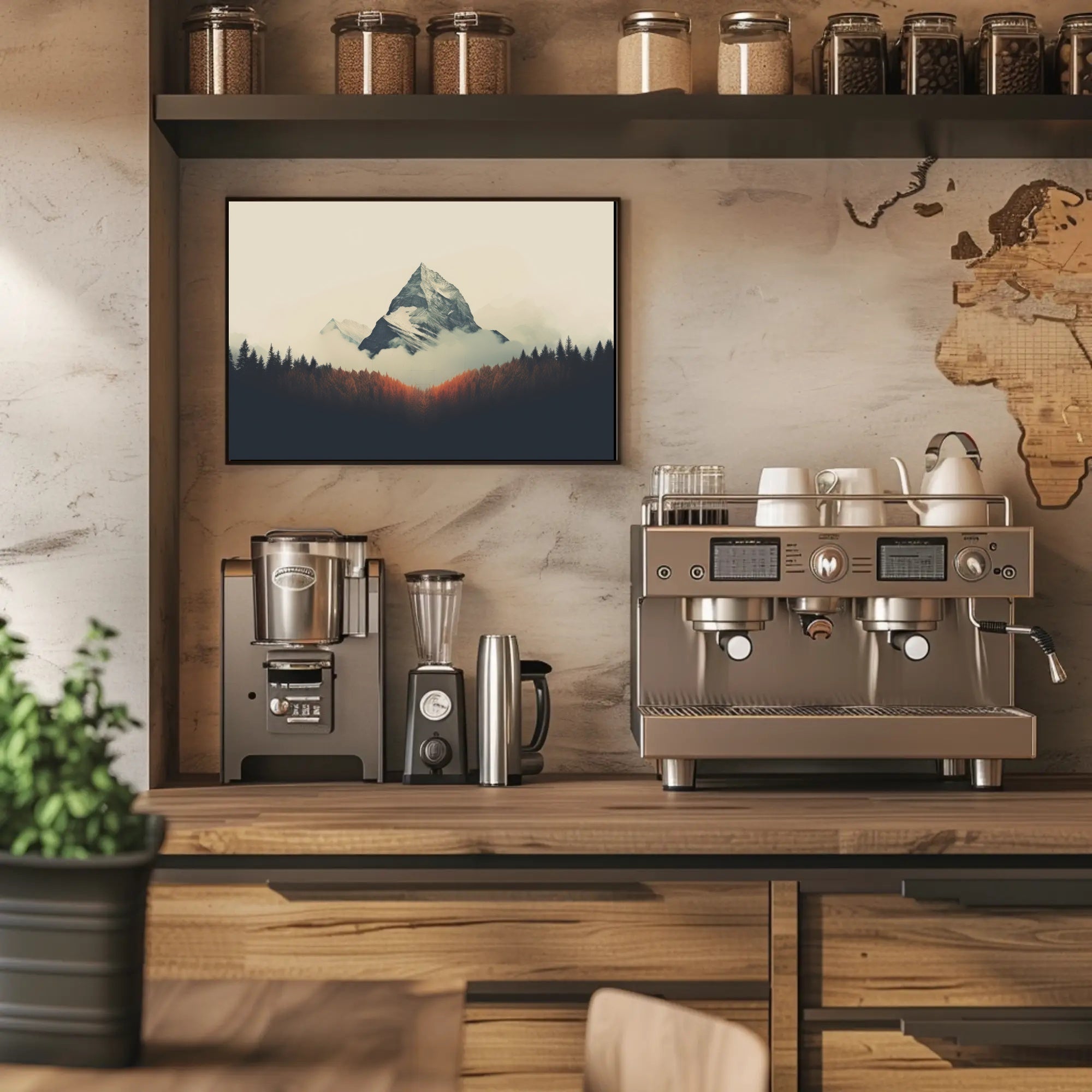 Majestic Mountain Peaks Poster