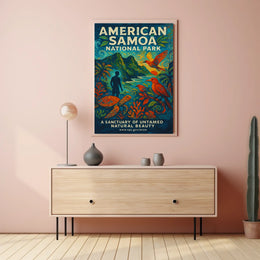American Samoa National Park Untamed Beauty National Park Poster
