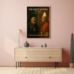 Great Schism 1054 Eastern Western Poster