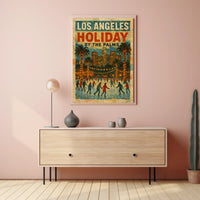 Los Angeles Holiday By The Palms Poster