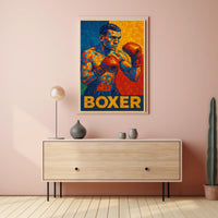 Vibrant Boxer Poster