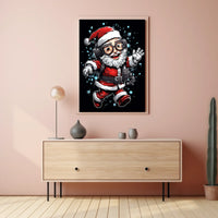 Tech-Savvy Santa Poster