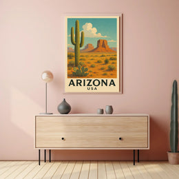 Arizona Desert Landscape Poster