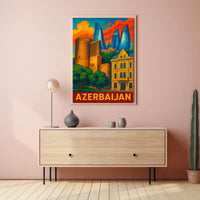 Azerbaijan Architectural Wonders Poster