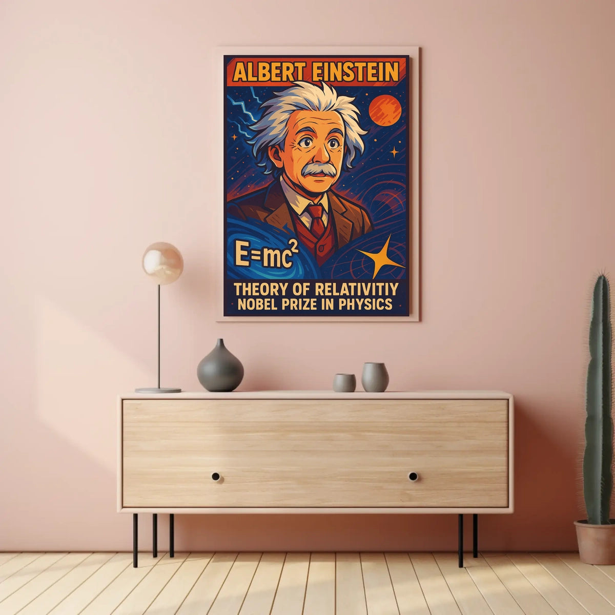 Albert Einstein Theory Of Relativity Poster
