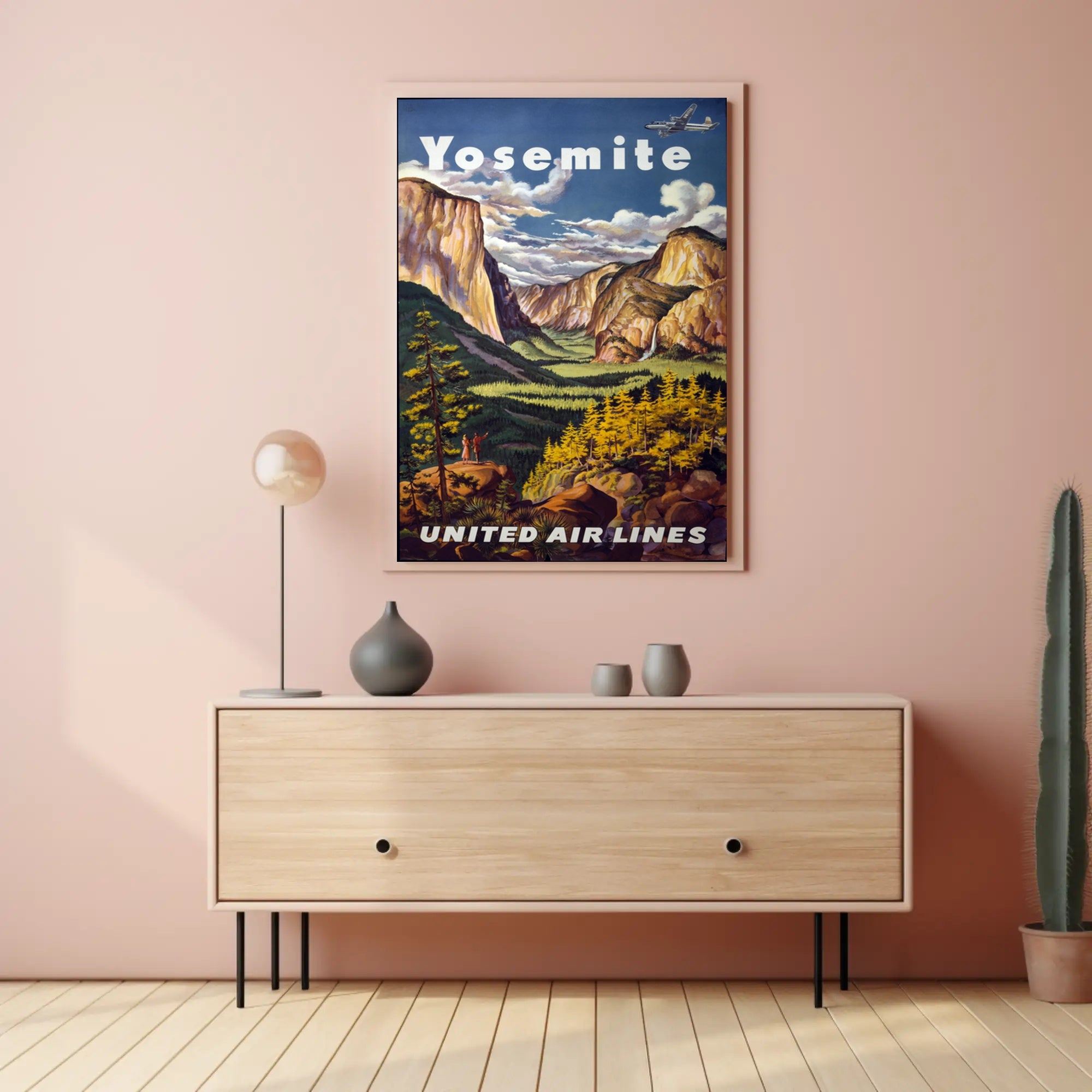 Yosemite Vintage Travel Poster Wall Art Print