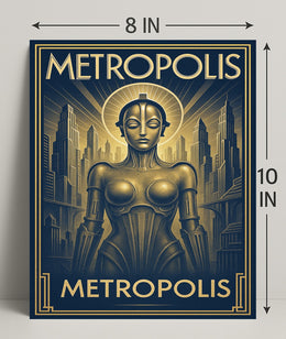 Metropolis  Art Deco Futurism Poster PosterGoat
